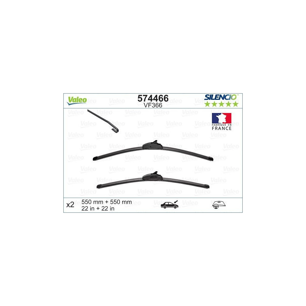 Щітка склоочисника Valeo 574466 Щітка склоочисника Valeo 574466