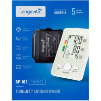 Тонометр Longevita Авт.вимір.артер.тиску LONGEVITA BP-102 Авт. вимір. артер. тиску (BP-102)