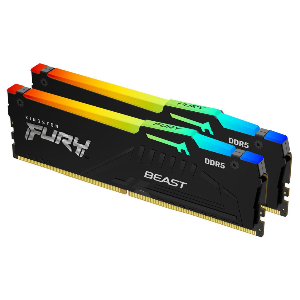 Модуль пам'яті для комп'ютера DDR5 32GB (2x16GB) 6800 MHz Beast RGB EXPO Kingston Fury (ex.HyperX) (KF568C34BBEAK2-32) Модуль пам'яті для комп'ютера DDR5 32GB (2x16GB) 6800 MHz Beast RGB EXPO Kingston Fury (ex.HyperX) (KF568C34BBEAK2-32)
