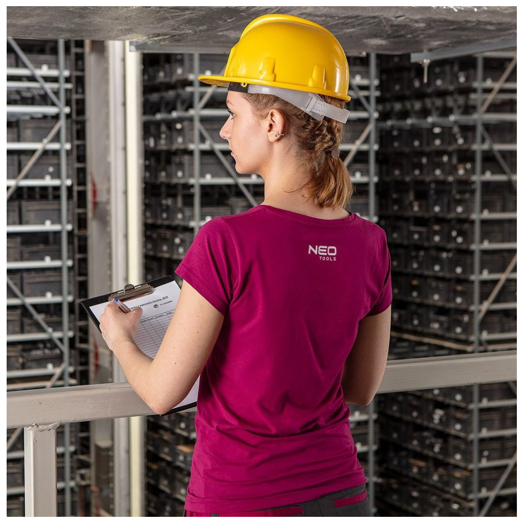 Футболка робоча Neo Tools Woman Line, 95% бавовна, L(40), бордовий (80-611-L)