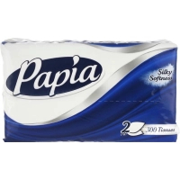 Cosmetic napkins Papia 2 layers 300 pcs. (8690536025084)