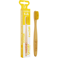 Children's toothbrush Nordics Baby Moso from bamboo, yellow (3800500324135)