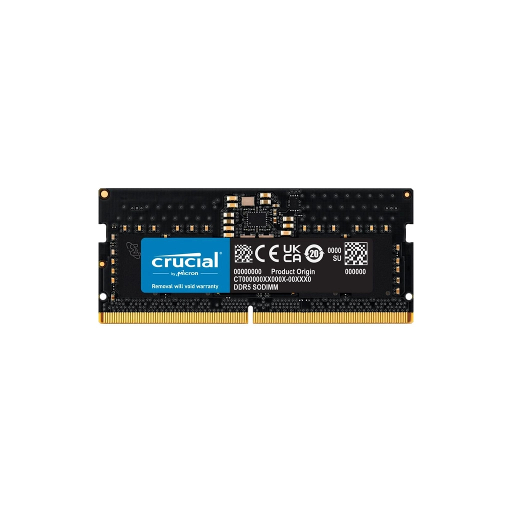 Модуль пам'яті для ноутбука SoDIMM DDR5 8GB 4800 MHz Micron (CT8G48C40S5T) Модуль пам'яті для ноутбука SoDIMM DDR5 8GB 4800 MHz Micron (CT8G48C40S5T)