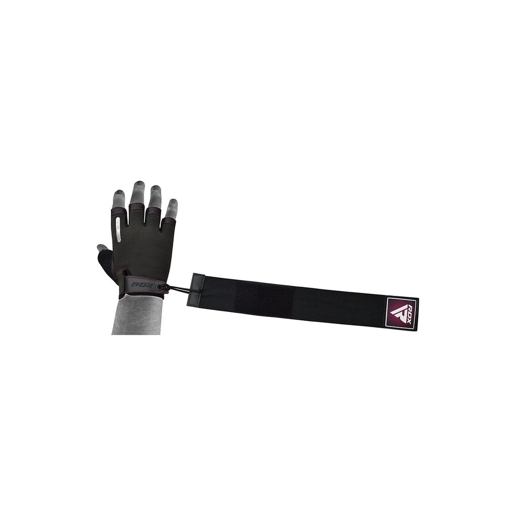 Рукавички для фітнесу RDX T2 Half Pink M (WGA-T2HP-M)