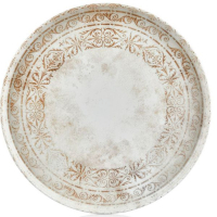 Plate By Bone series "Antico" round 23 cm (AN-ZT-23-DZ)