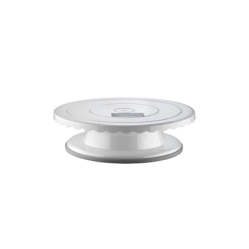 Тортівниця Bora Plastik поворотна d-33,5 см біла (BO389)