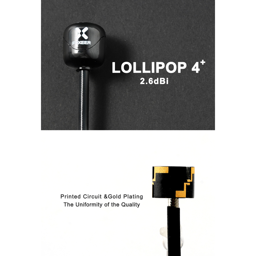 Антена для дрона Foxeer Lollipop 4 Plus High Quality 5G SMA Angle 150mm RHCP 1шт. (PA14745ANGLE)