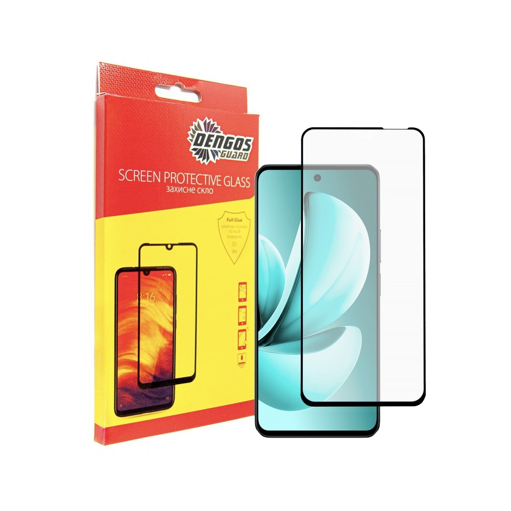 Скло захисне Dengos Full Glue Realme C71 Black (TGFG-412)