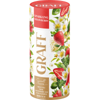 Graff green tea with the aroma of strawberries and basil "Sparkling Strawberry" 80 g (4820279612560)