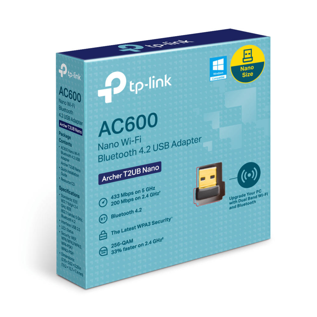 Мережева карта Wi-Fi TP-Link Archer T2UB nano (ARCHER-T2UB-NANO) Мережева карта Wi-Fi TP-Link Archer T2UB nano (ARCHER-T2UB-NANO)