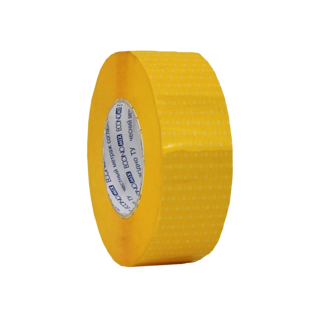 Скотч Optima 48 мм х 300 м Dots, жовтий (O45379)