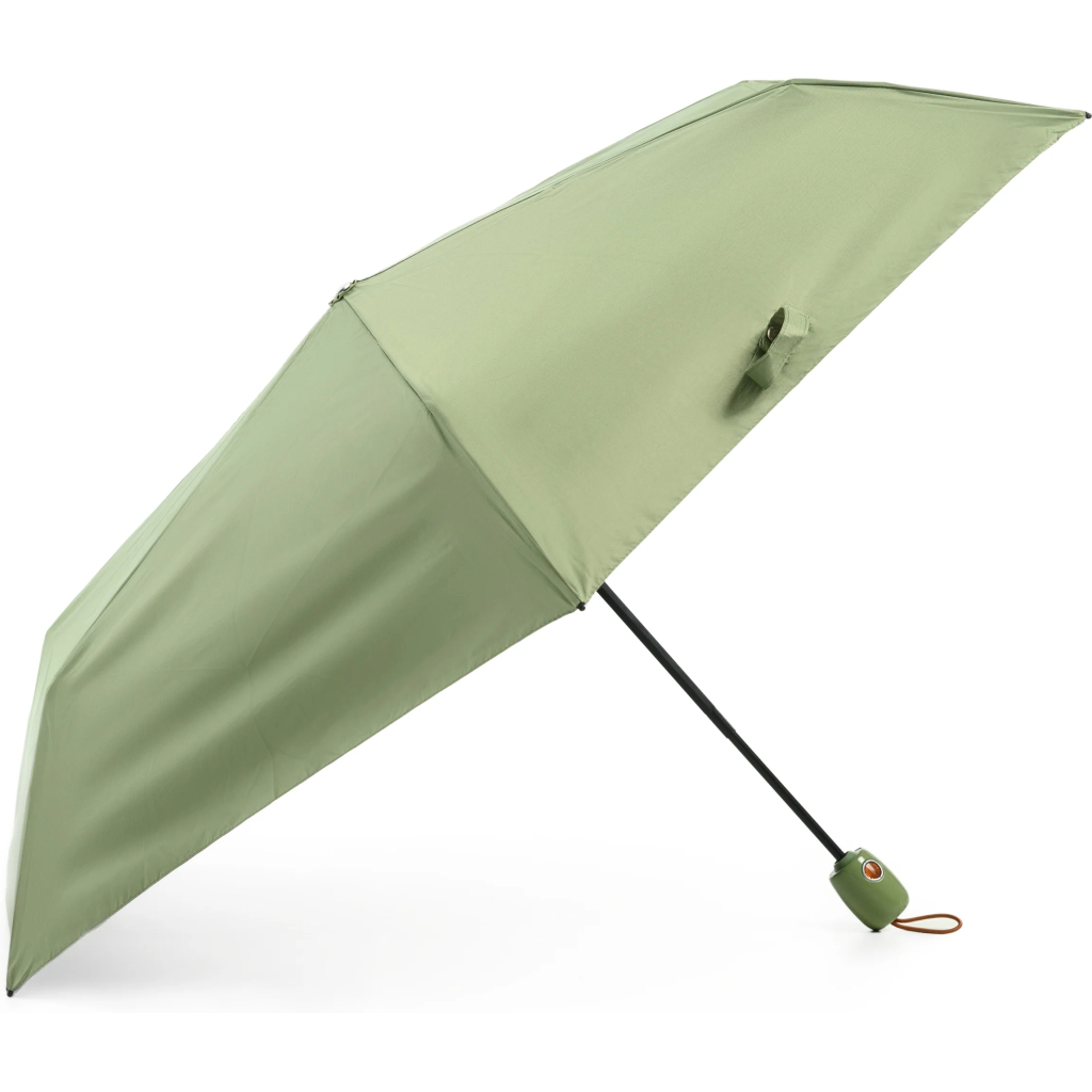 Парасоля Krago складана жіноча RETRO повний автомат зелена (umb-17-003)