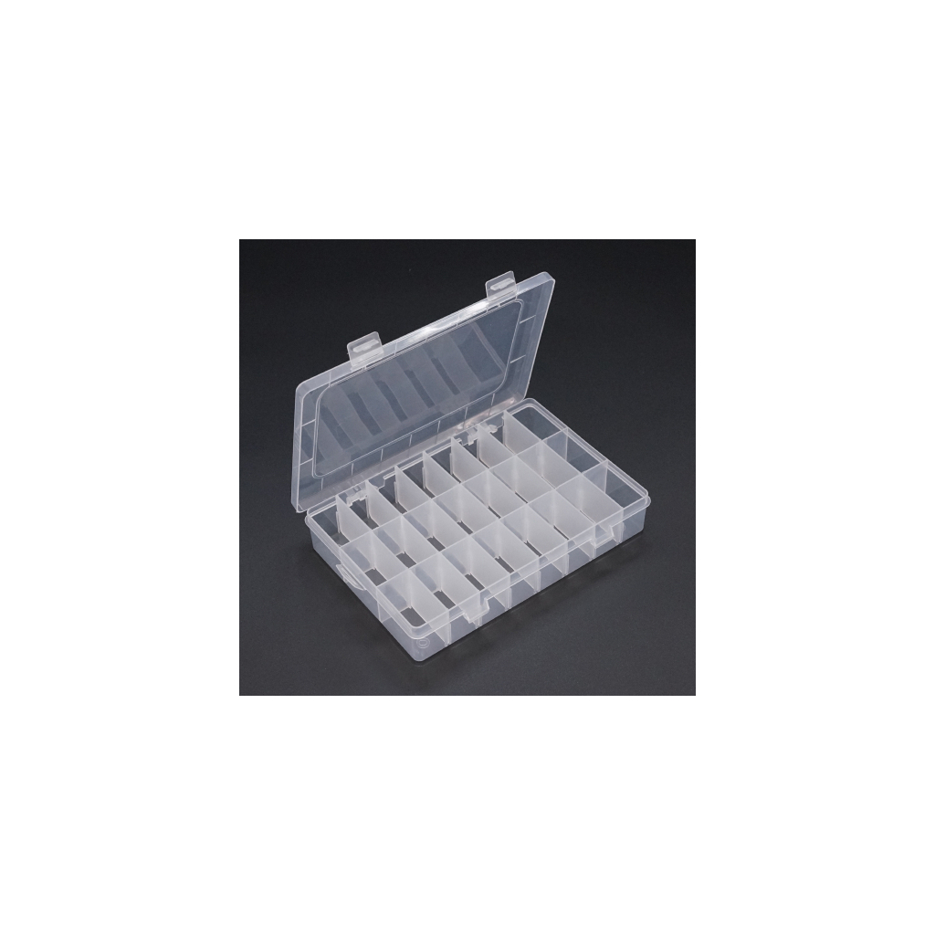 Ящик для інструментів Voltronic органайзер для дрібних деталей 195 х 35 х 130 мм, 24 відділень Q96 (Box-195 х 35 х 130)