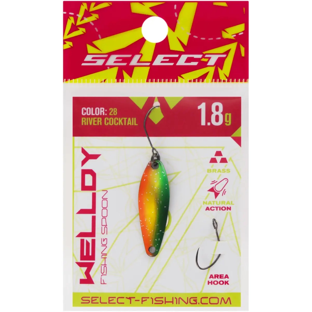 Блешня Select Welldy 1.8g 31mm 28 River Cocktail (1870.80.98) Блешня Select Welldy 1.8g 31mm 28 River Cocktail (1870.80.98)