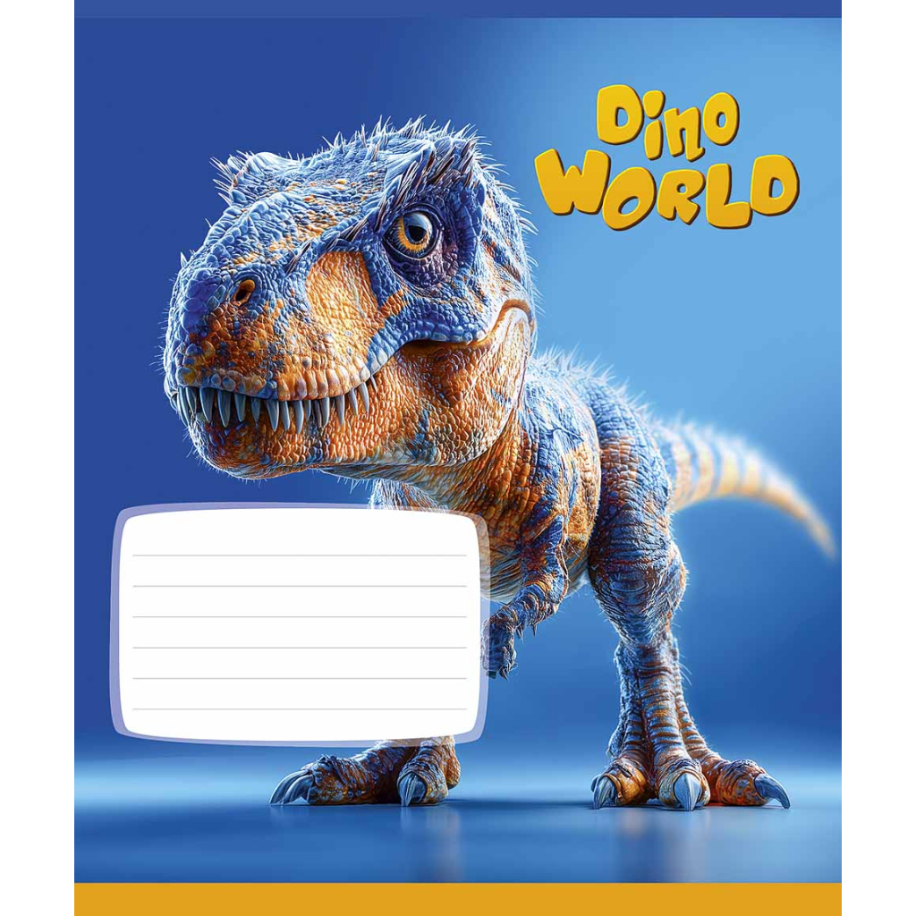Зошит Школярик Star Dino world 12 аркушів клітинка (012-3664K)