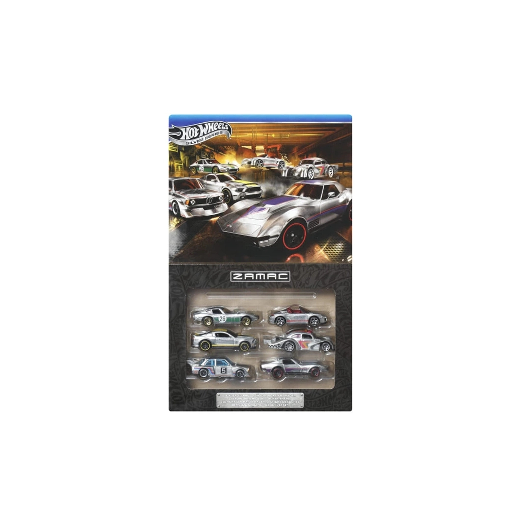 Автотрек Hot Wheels Набір автомоделей Silver series ZAMAC (JLB26)