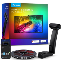 Govee LED Strip Kit H605C Envisual TV Backlight T2 with Dual Cameras 55-65'', RGBIC, WI-FI/Bluetooth, Black (H605C311)