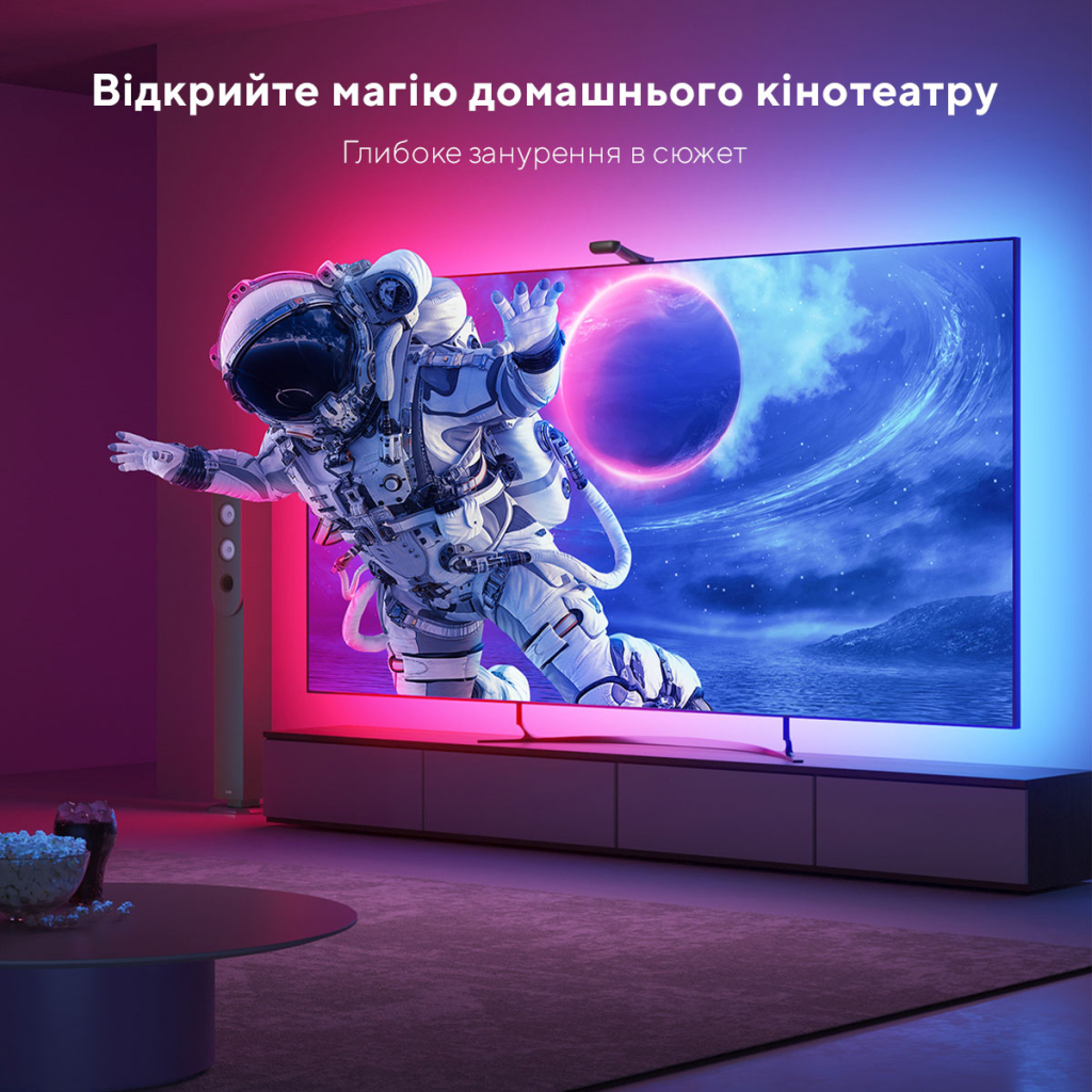 Світлодіодна стрічка Govee Набір H605C Envisual TV Backlight T2 with Dual Cameras 55-65'', RGBIC, WI-FI/Bluetooth, чорний (H605C311) Світлодіодна стрічка Govee Набір H605C Envisual TV Backlight T2 with Dual Cameras 55-65'', RGBIC, WI-FI/Bluetooth, чорний (H605C311)