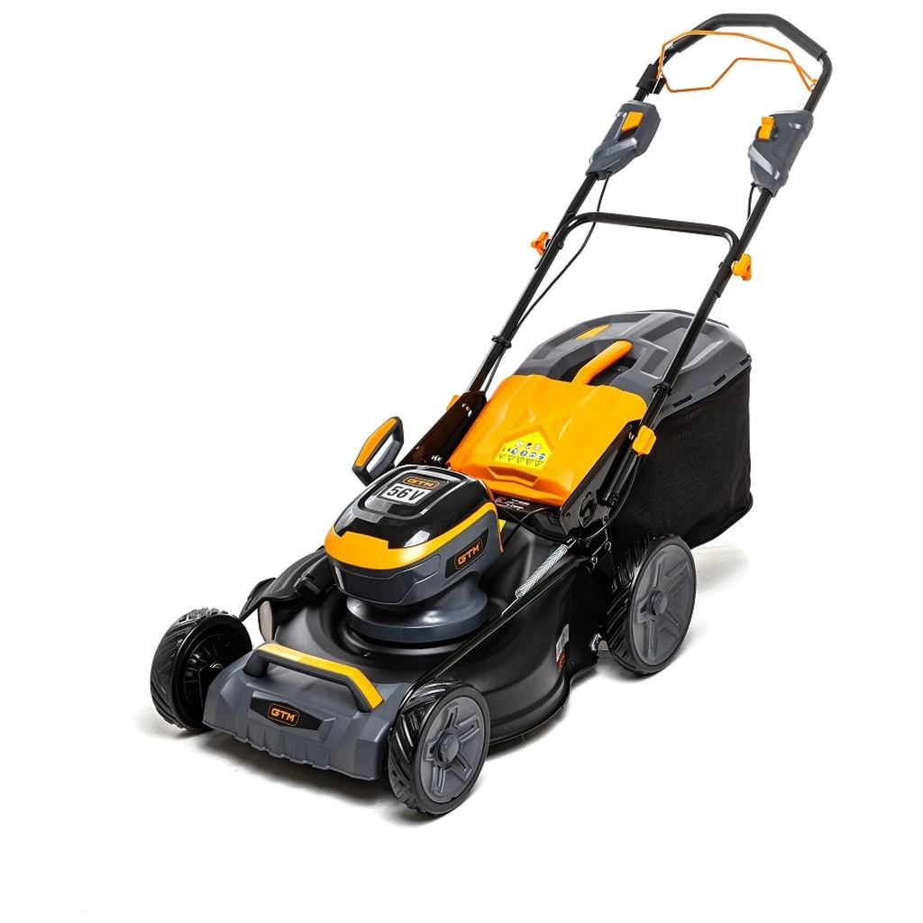 Газонокосарка GTM акумуляторна, 56V, 48см, самохідна, 4Ah, ЗП (LM56/480SP-V_KIT)