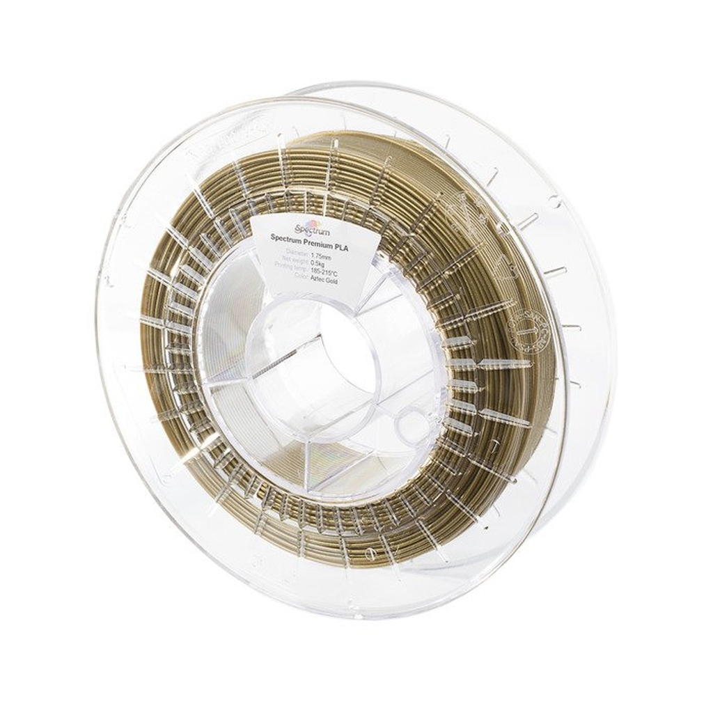 Пластик для 3D-принтера Spectrum PLA Glitter 1.75mm 0.5kg Gold, Aztec (80186)