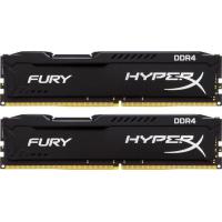 Модуль пам'яті для комп'ютера DDR4 8GB (2x4GB) 2400 MHz Fury Black Kingston Fury (ex.HyperX) (HX424C15FBK2/8)