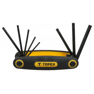 Набір інструментів Topex ключі шестигранні Torx T9-T40, набір 8 шт. (35D959)