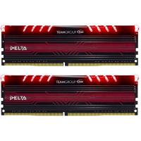 Модуль пам'яті для комп'ютера DDR4 32GB (2x16GB) 2400 MHz Delta Red LED Team (TDTRD432G2400HC15BDC01)