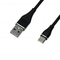Дата кабель USB 2.0 AM to Type-C 1.2m black Grand-X (NC02BK)