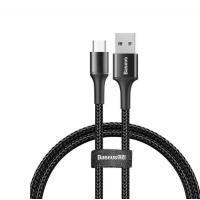 Дата кабель USB 2.0 AM to Micro 5P 1.0m Halo 3A black Baseus (CAMGH-B01)