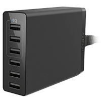 Зарядний пристрій Anker PowerPort 6 Lite - 30W 6xUSB PowerIQ (Black) (A2061G11)