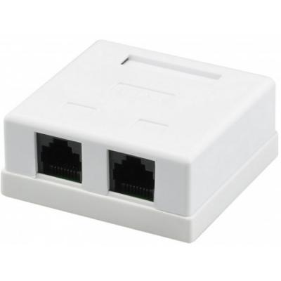 Network socket RJ45x2 UTP, 8P8C, cat.5e Ritar (00200)