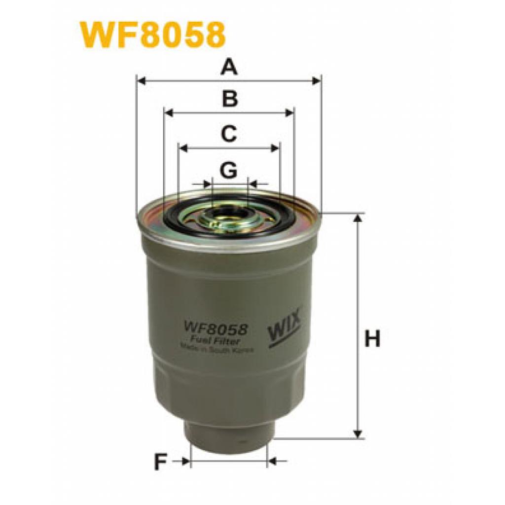 Фільтр паливний Wixfiltron WF8058 Фільтр паливний Wixfiltron WF8058