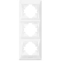 Videx BINERA frame white 3 posts (VF-BNFR3V-W)