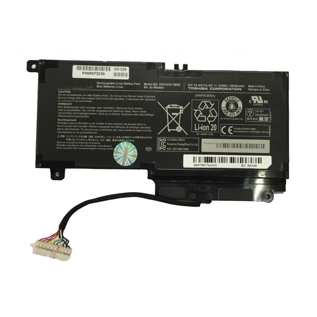 Акумулятор до ноутбука Toshiba PA5107U, 43Wh (2838mAh), 4cell, 14.4V, Li-ion (A47539) Акумулятор до ноутбука Toshiba PA5107U, 43Wh (2838mAh), 4cell, 14.4V, Li-ion (A47539)