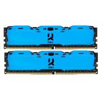 Модуль пам'яті для комп'ютера DDR4 8GB (2x4GB) 3000 MHz Iridium X Blue Goodram (IR-XB3000D464L16S/8GDC)