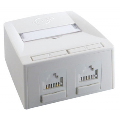 Network socket RJ45 x2 UTP 5e Molex (SSY-00010-02)