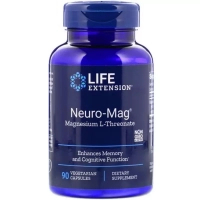 Minerals Life Extension Magnesium L-threonate, Magnesium L-Threonate, Neuro-Mag, 90 capsules (LEX-16039)