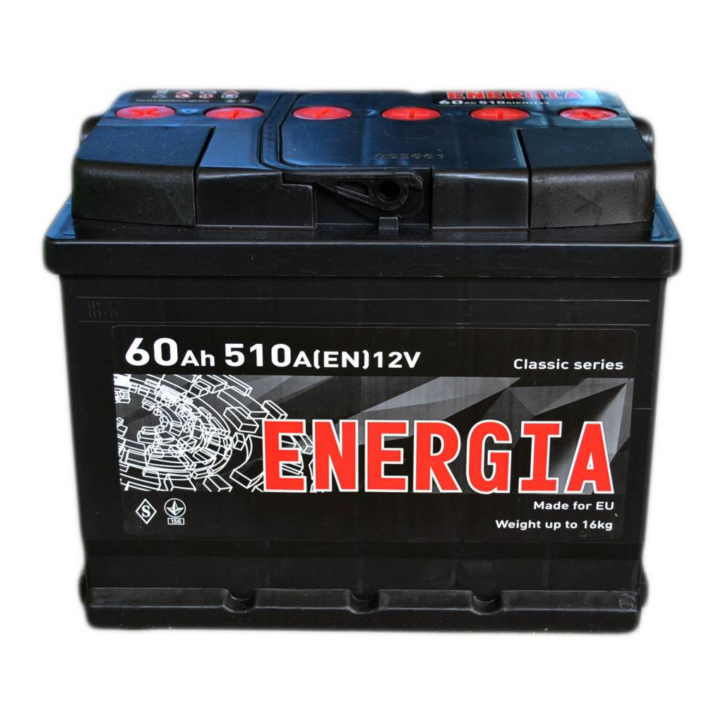 Акумулятор автомобільний ENERGIA 60Аh (000022387) Акумулятор автомобільний ENERGIA 60Аh (000022387)