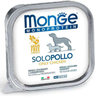 Canned food for dogs Monge Dog Solo 100% chicken 150 g (8009470014137)