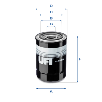 Oil filter UFI 23.486.00
