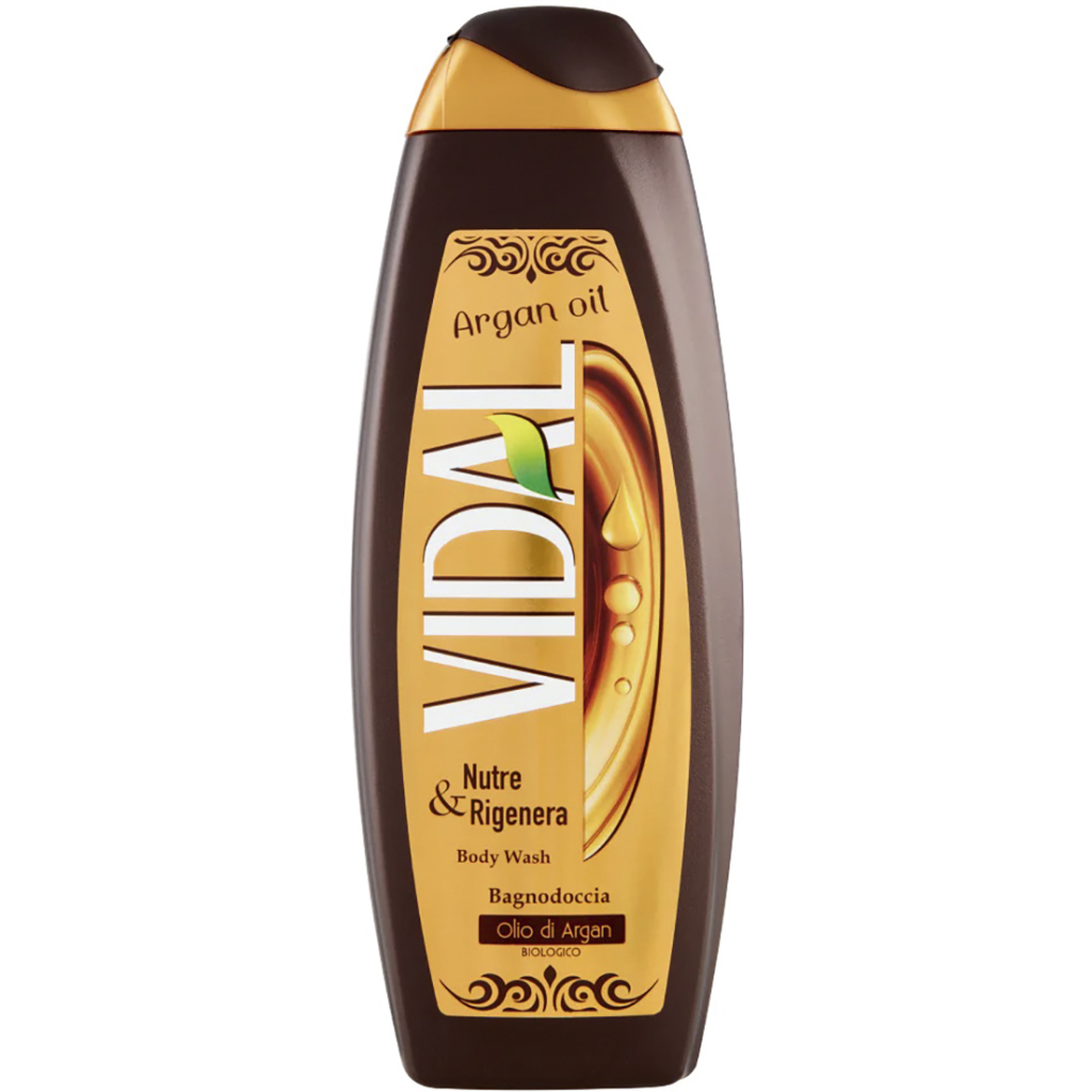 Гель для душу Vidal Арганова олія 500 мл (8008970036878/8008970055374)