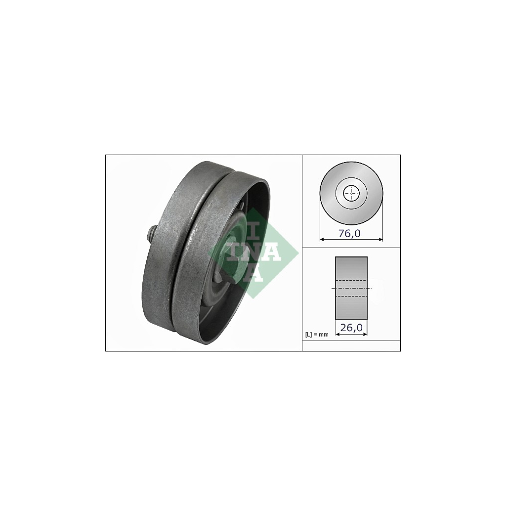 Ролик натягувача ременя INA 532 0326 30 Ролик натягувача ременя INA 532 0326 30