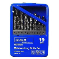 Drill set S&R MEISTER 19pcs 1.0-10.0mm (108809190)