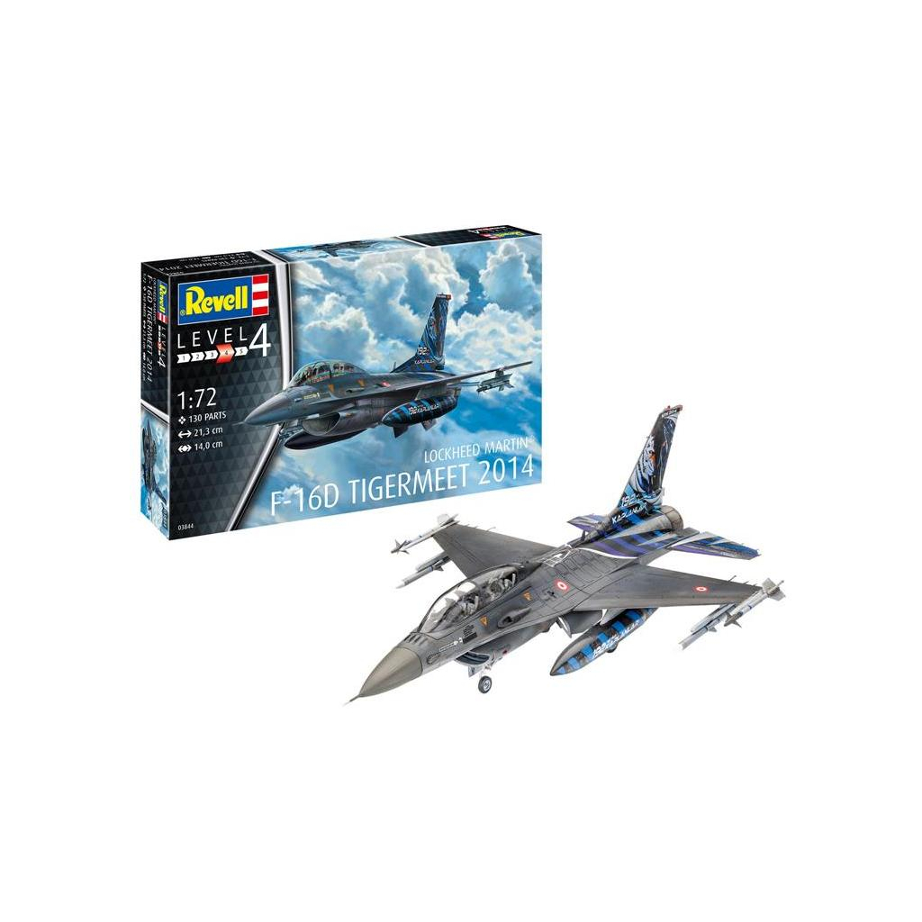 Збірна модель Revell Літак F-16D Tigermeet 2014 рівень 4, 1:72 (RVL-03844)
