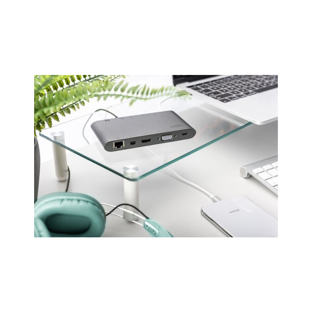Порт-реплікатор Digitus USB-C, 11 Port (DA-70875) Порт-реплікатор Digitus USB-C, 11 Port (DA-70875)