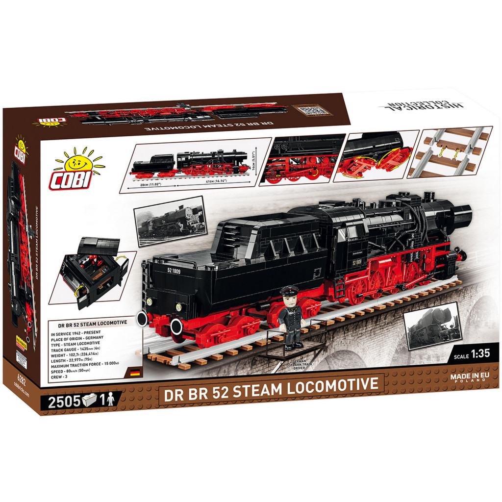 Конструктор Cobi Локомотив DRB Class 52 1:35, 2505 деталей (COBI-6282)