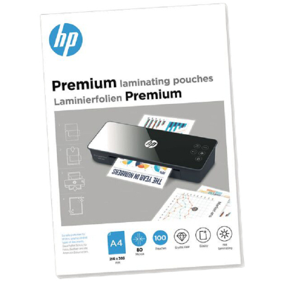 Плівка для ламінування HP Premium Laminating Pouches, A4, 80 Mic, 216x303, 100 pcs (9123) (838147)