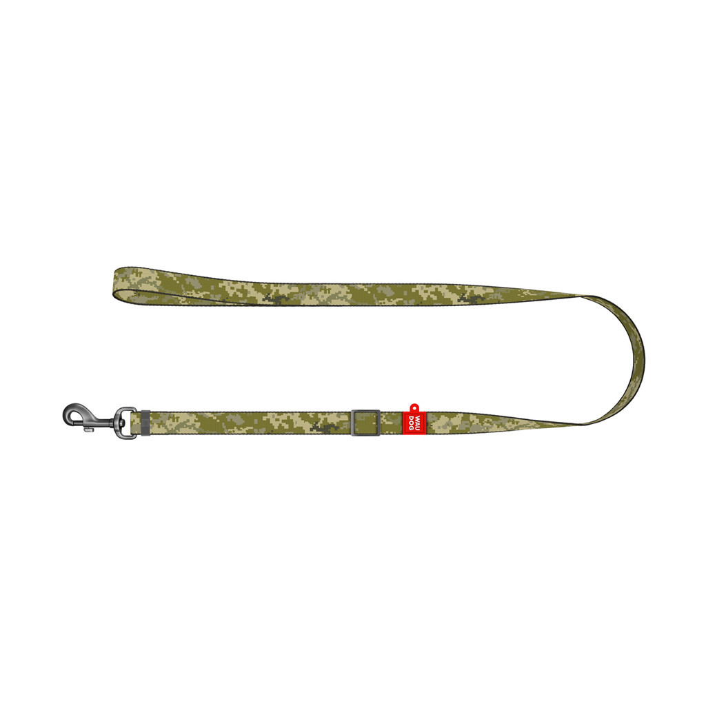 Повідець для собак WAUDOG Nylon "Мілітарі" S Ш 15 мм Д 152-183 см (370-4026)