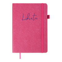 Notebook Buromax LIBRETA A5 96 sheets dot, crimson (BM.295317-29)