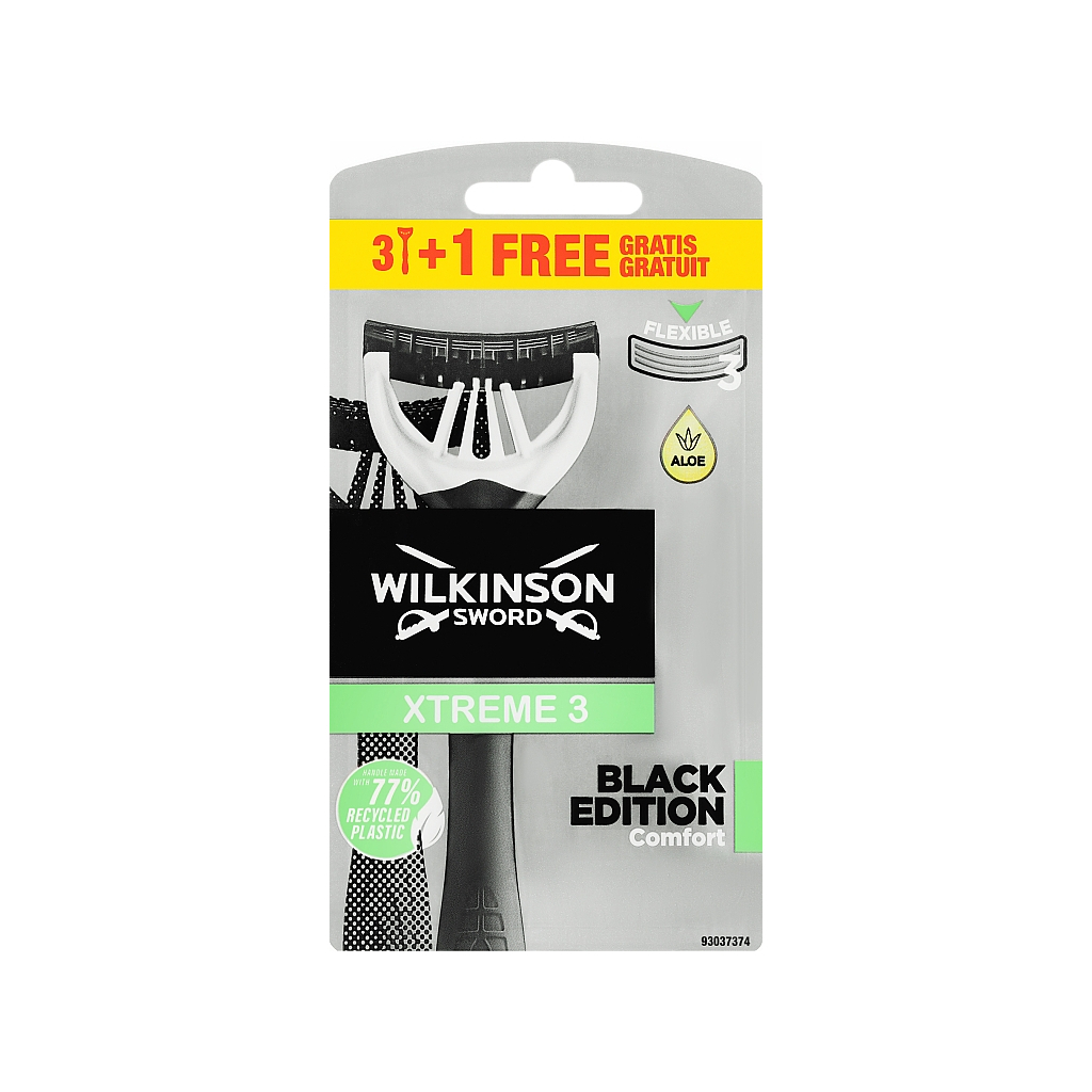 Бритва Wilkinson Sword Xtreme 3 Black 3+1 шт. (4027800383900)